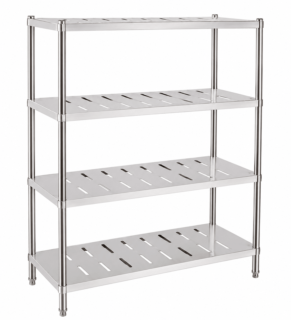 SENFON commercial perforated stainless steel shelving unit with CNC perforated shelves