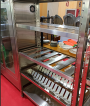 Customizable Heavy-Duty Stainless Steel Storage Shelving Rack (KD Design)