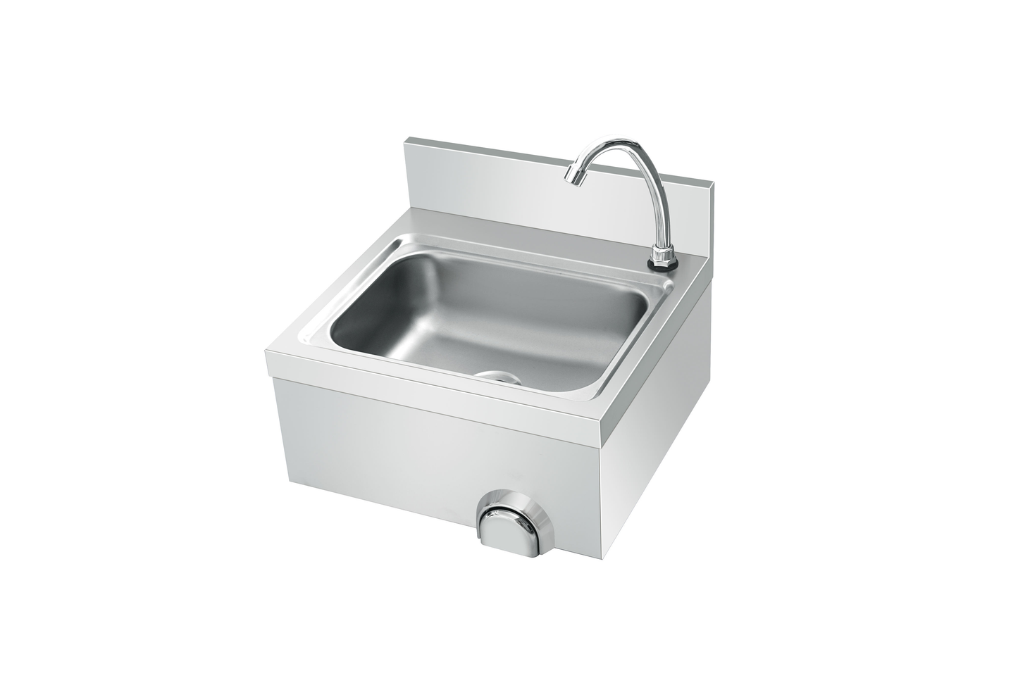 Commercial Wall-Mounted Knee-Operated Sink with Hands-Free Delay Shut-Off
