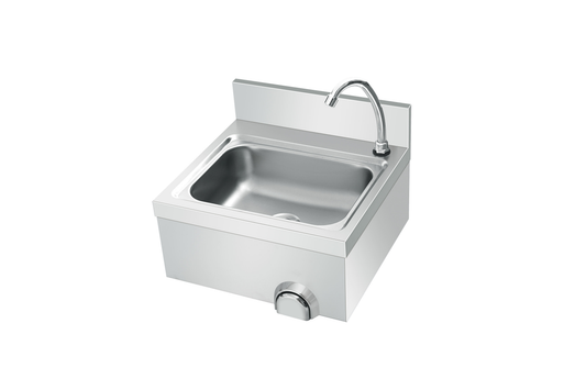Commercial Wall-Mounted Knee-Operated Sink with Hands-Free Delay Shut-Off