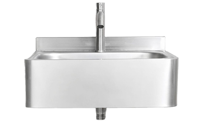 Commercial Wall-Mounted Sensor Hand Wash Sink with Safety Rounded Corners