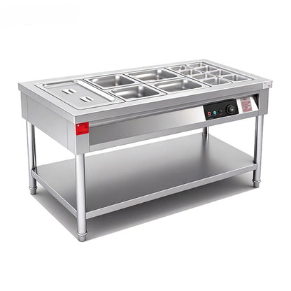 SENFON Custom Mobile Electric Bain Marie | 0.7-2.0mm Stainless Steel Food Warmer Table