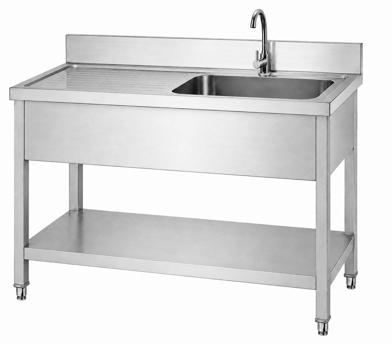 Commercial stainless steel sink table for restaurant hotel and central kitchen projects